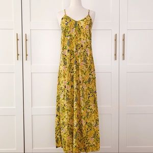 Old Navy Yellow Floral Maxi Dress
